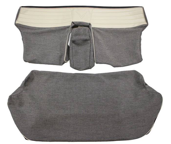 Bezug Sitz hi 120 4tg 57-58 grau/schwarz