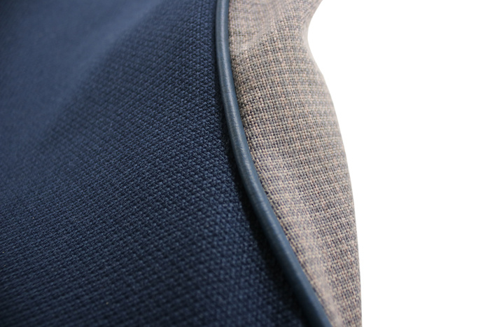 Bezug Sitz hi  445 58-60 blau/grau