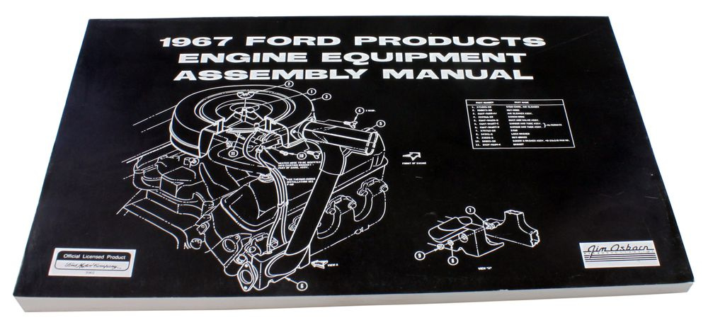 Werkstatthandbuch Motorraum Mustang 1967