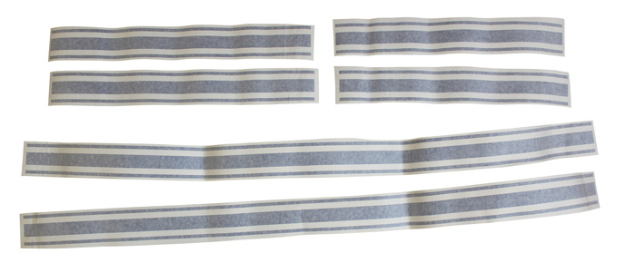 Streifen Aufklebersatz GT 65-66 blau