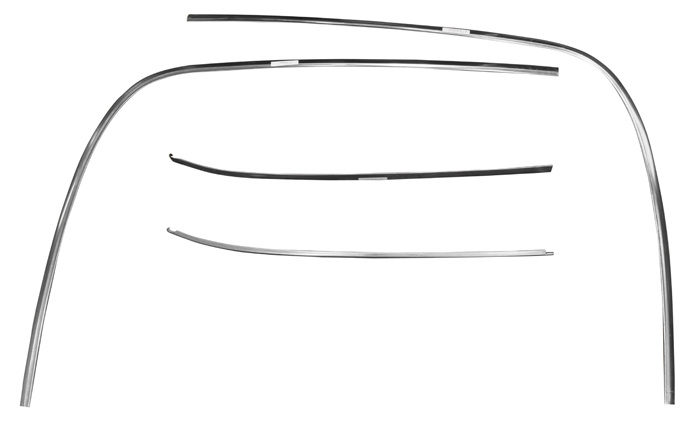 Zierleiste Heckscheibe 65-66 FB set/4