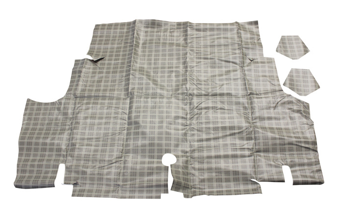 Kofferraummatte kariert 65-8 Filz