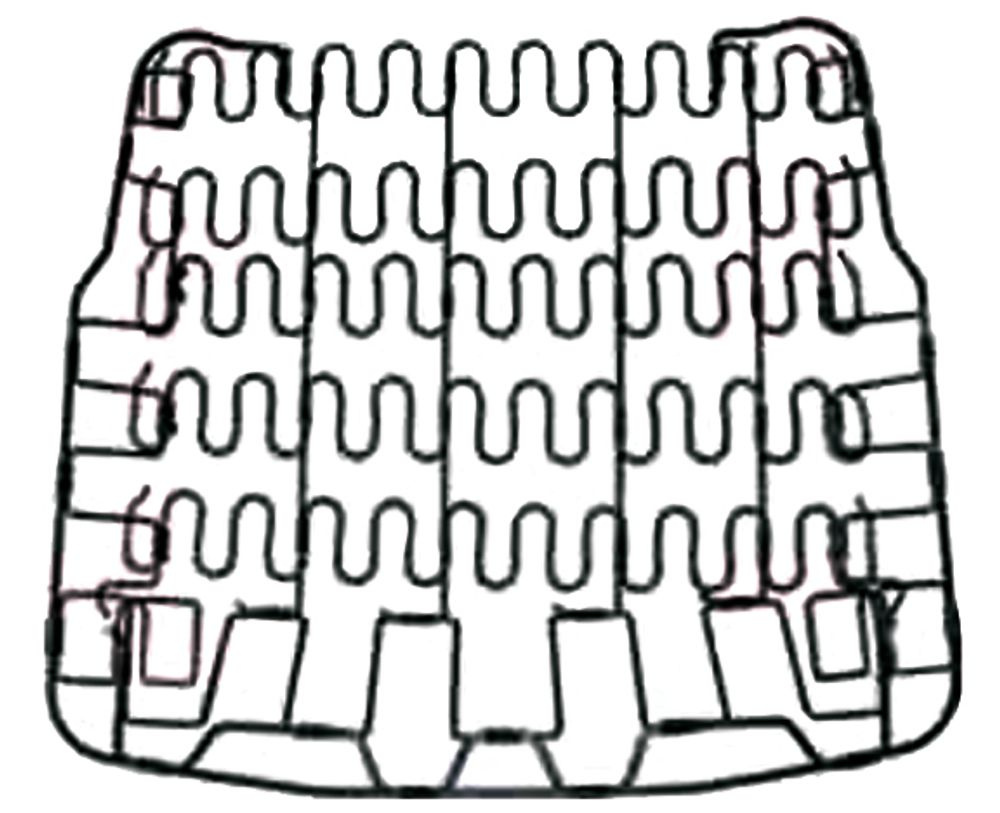 Front seat bottom spring Must.64-67