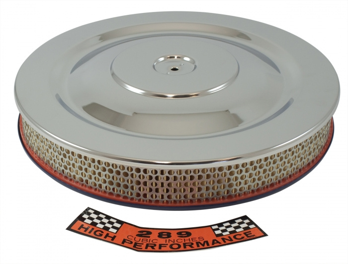 Luftfilter V8 Chrom/blau