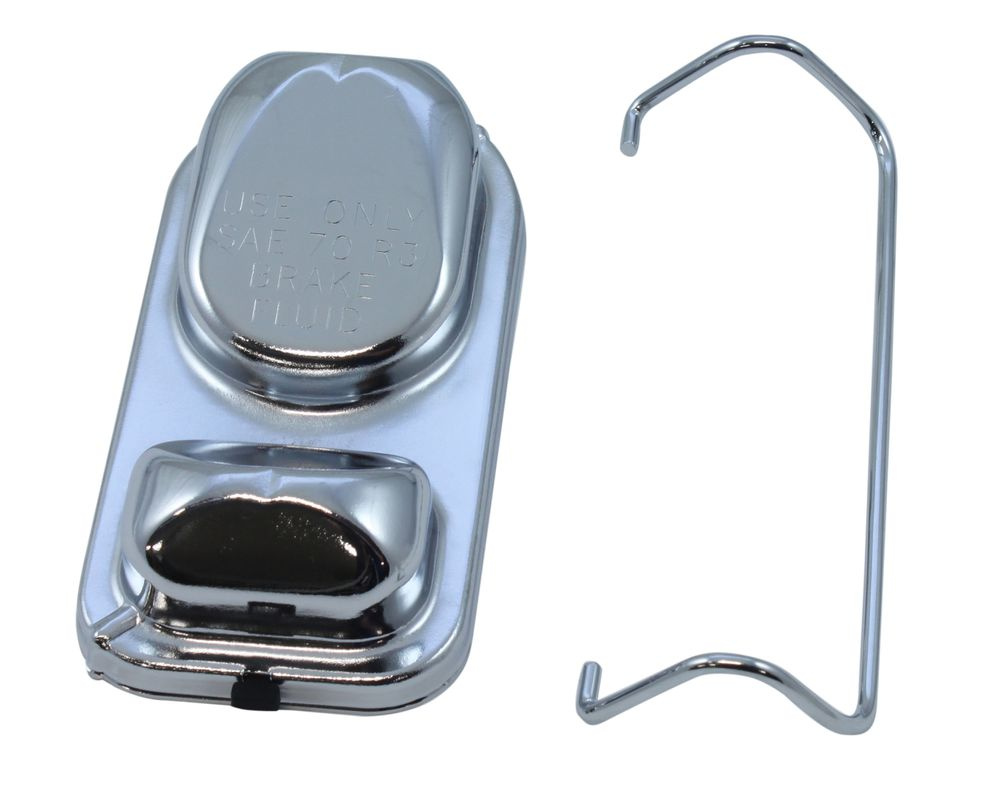 Deckel Hauptbremszyl 67-73 Chrom Scheibe