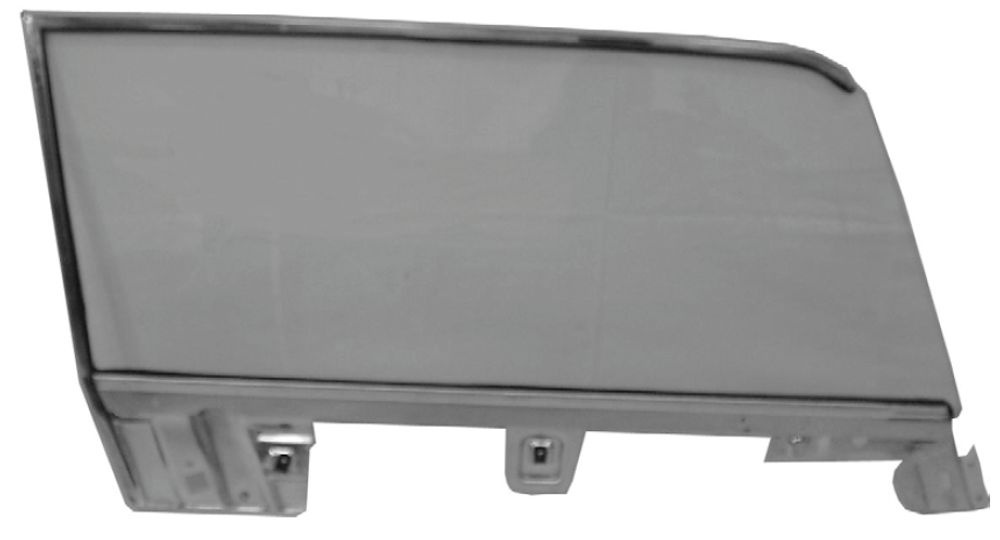 Glas T�r klar mit Rahmen & Halterung 67-