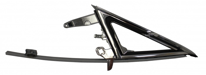 Vent window 1967 clear with frame LH