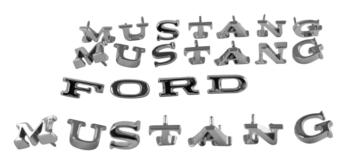 Emblem kit Mustang 67 289 Scott Drake
