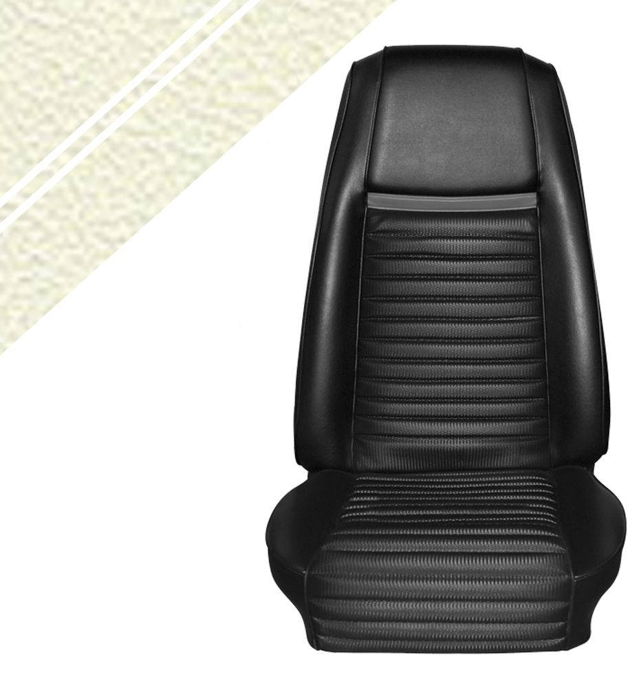 Upholst. 69 Mach 1 white/white stripe