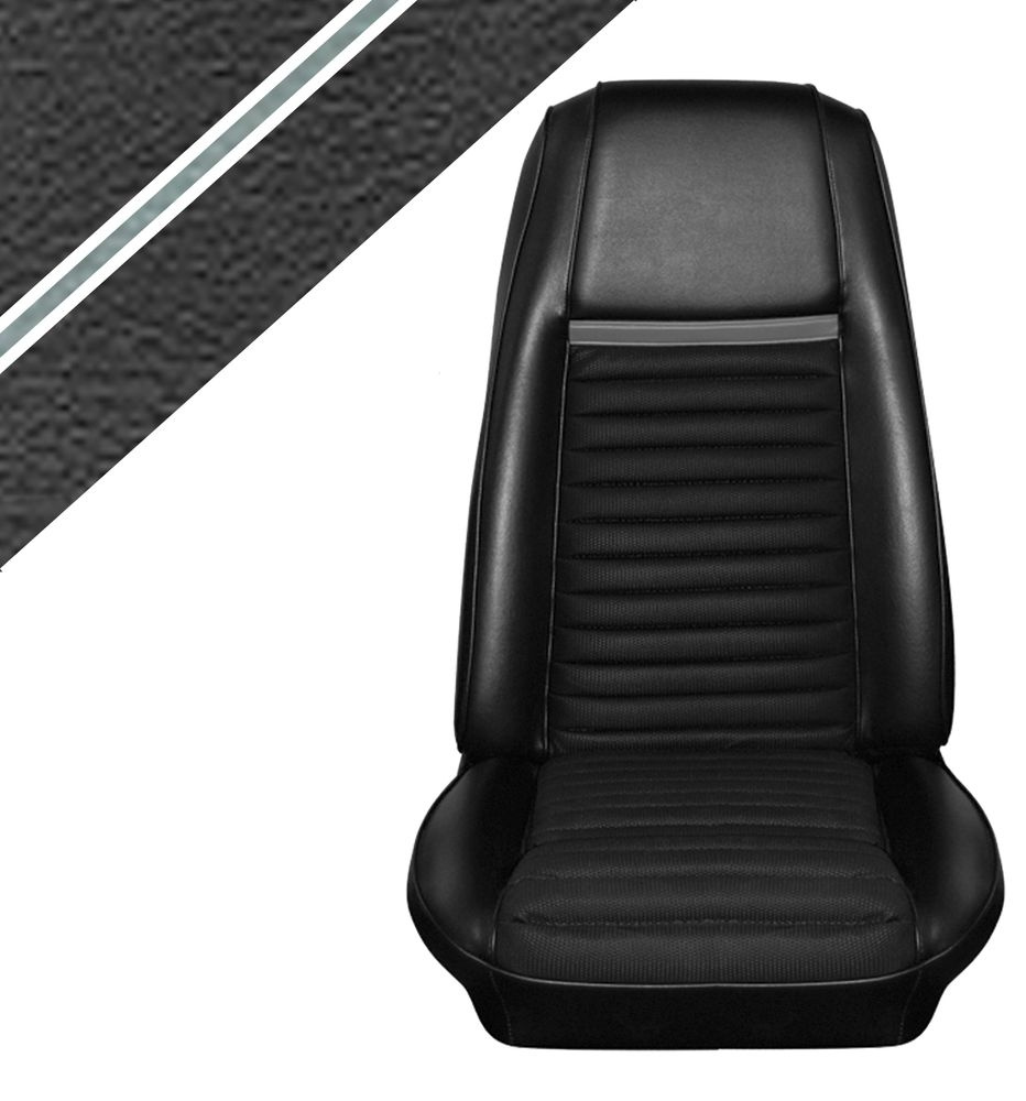 Polster 70 Mach 1, schwarz/grau Streifen