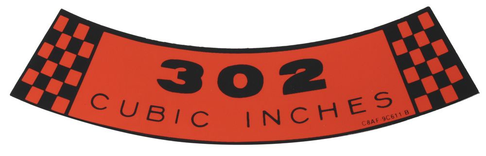 Dekal Luftfilter Ford 302-2V 68-69