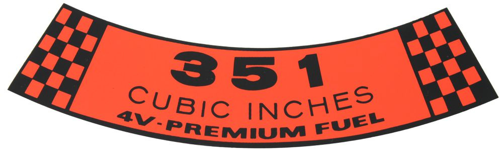 Dekal Luftfilter Ford 351 4V 69