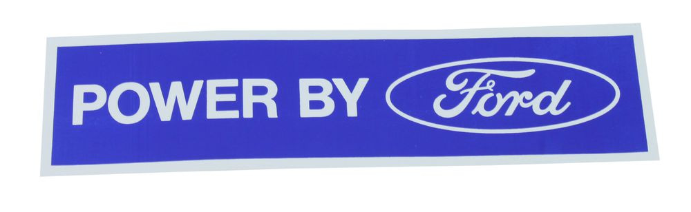 Dekal Power by Ford Ventildeckel weiss