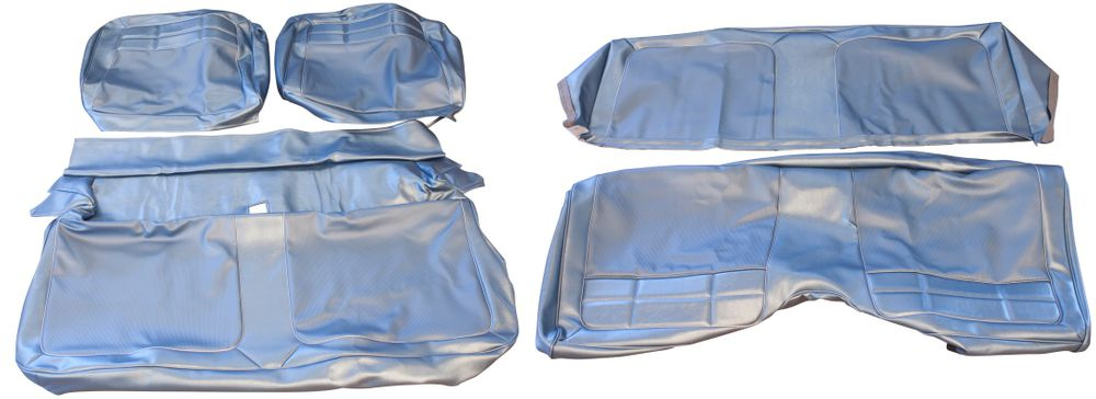 Upholst. Impala 62 STD w.frt bench, blue