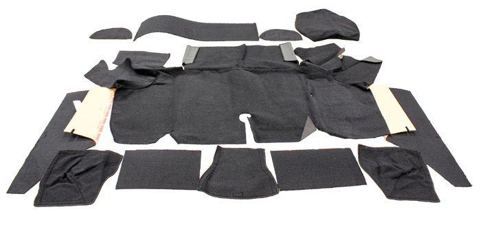 Teppich Kofferraum 67-68 CP schwarz