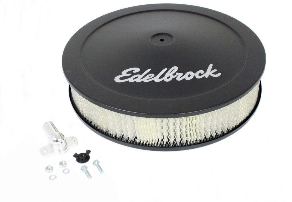 Luftfilter V8 schwarz, Edelbrock 14