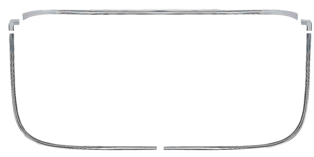 Rear window molding set Camaro 70-74 Chr