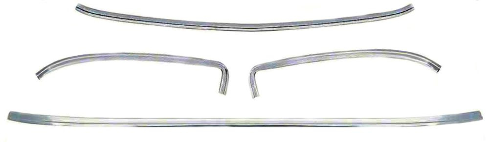 Rear window molding set Camaro 75-81 Chr