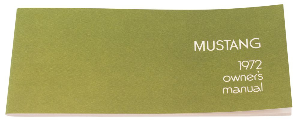 Instruktionsbuch Mustang 1972