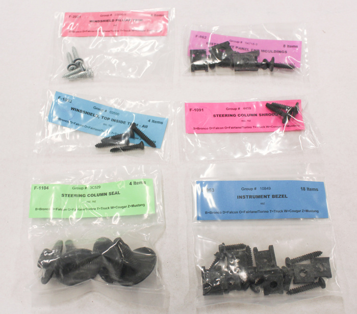Interior Fastener Kit Mustang 69 CV