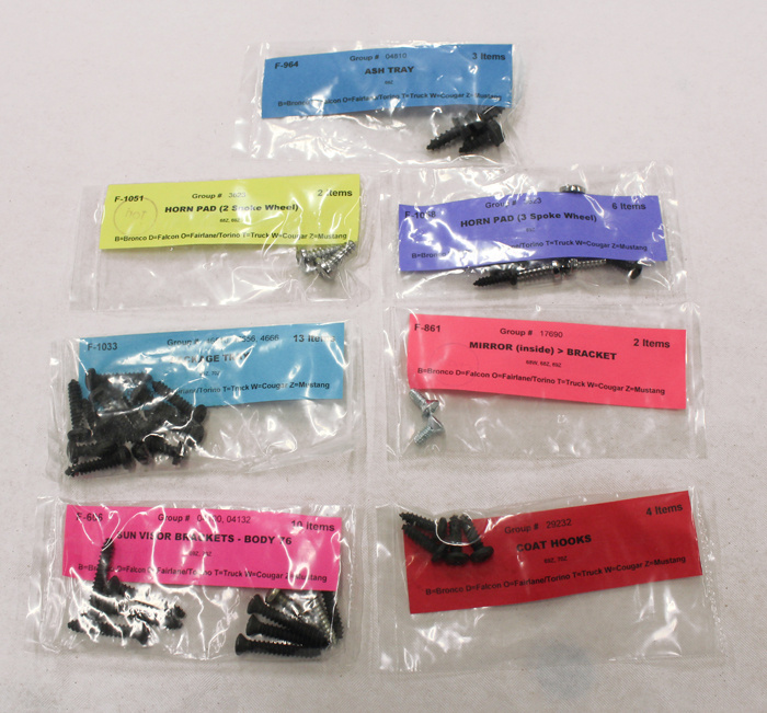 Interior Fastener Kit Mustang 69 CV