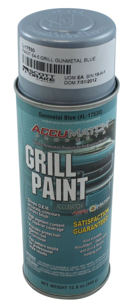 Lack Grill 65 Mustang grau-blau