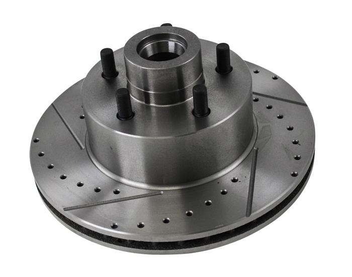 Rotor Slotted/DrilledMopar Large Bolt LH