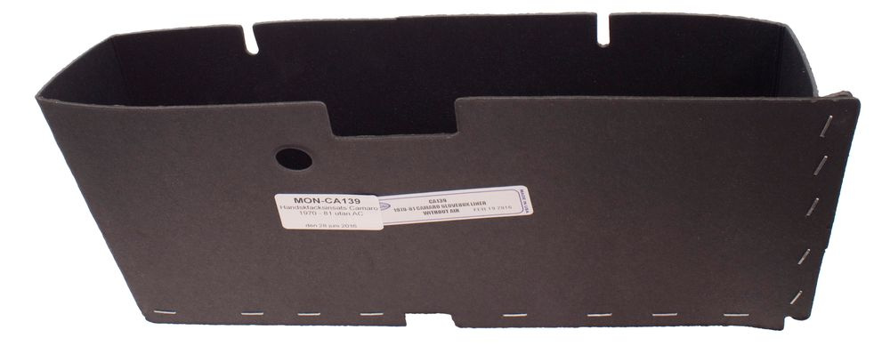 Glove box liner Camaro w/o AC
