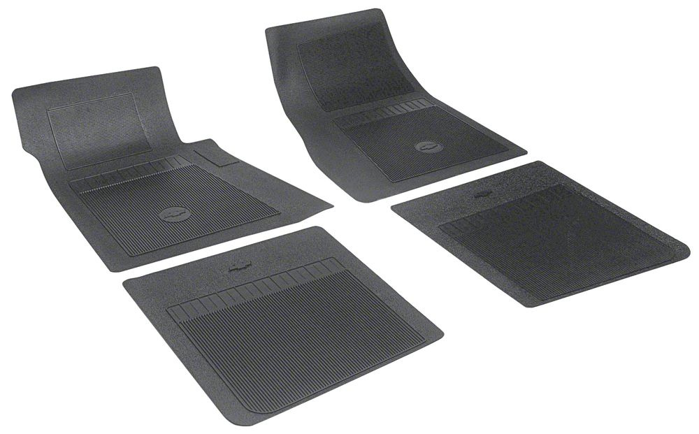 Rubber mats Camaro 67-69 black