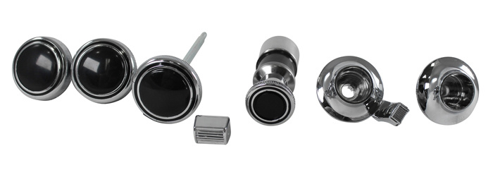 69 Camaro with Mono Radio Dash Knob Set