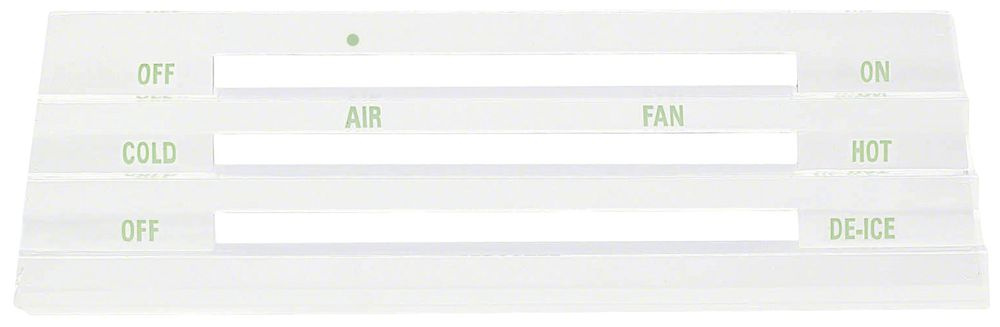 Heater Control Lens Without AC Camaro 68