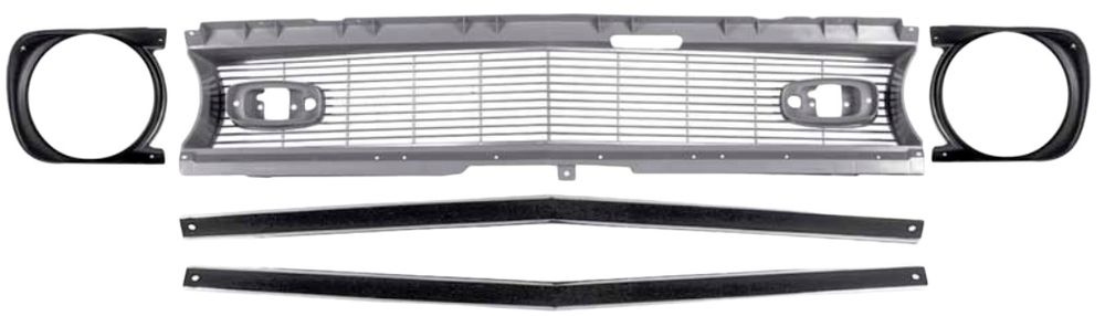68 Camaro Standard Grill Kit With Bezels