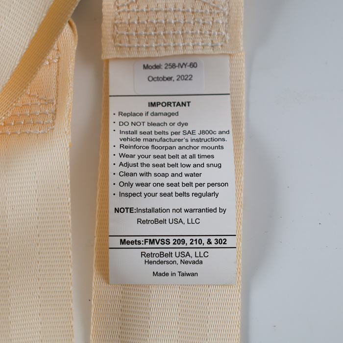 Sicherheitsgurt 2 pkt Ivy gold