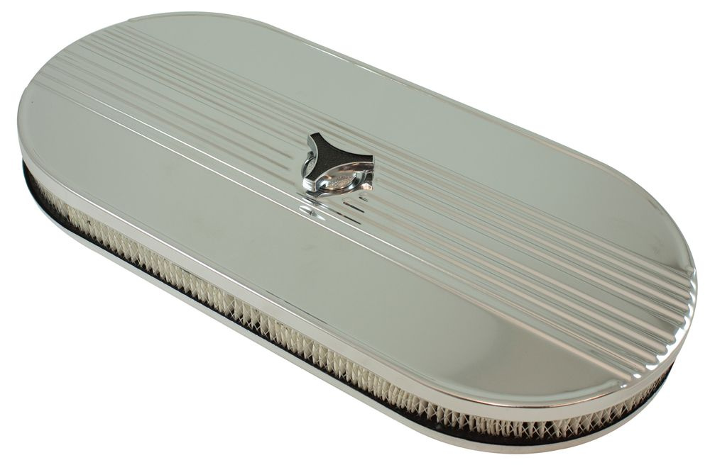 Luftfilter oval V8 Chrom