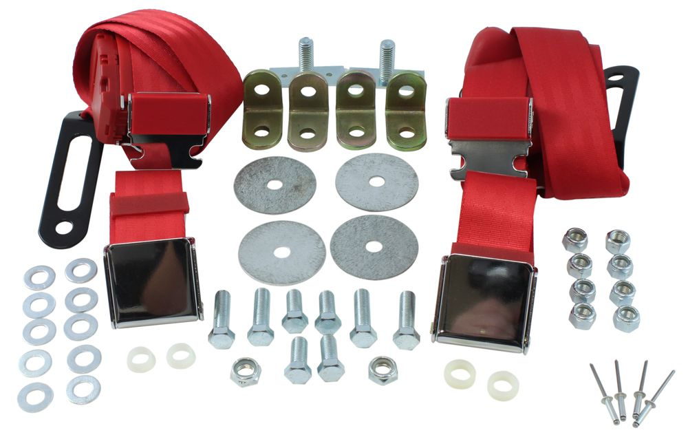 Sicherheitsgurt 3 Punkt hellrot, Rolle