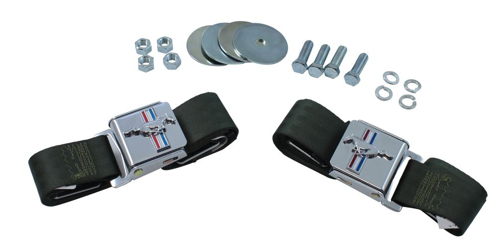 Sicherheitsgurt 2-Pkt gr�n m Logo