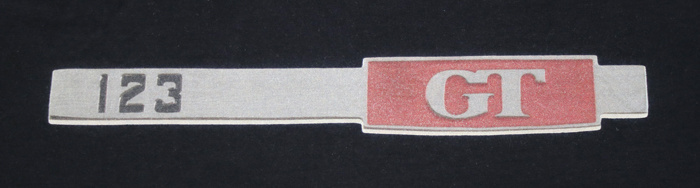 T-shirt schwarz Emblem 123GT