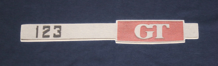 T-Shirt blau Emblem 123GT