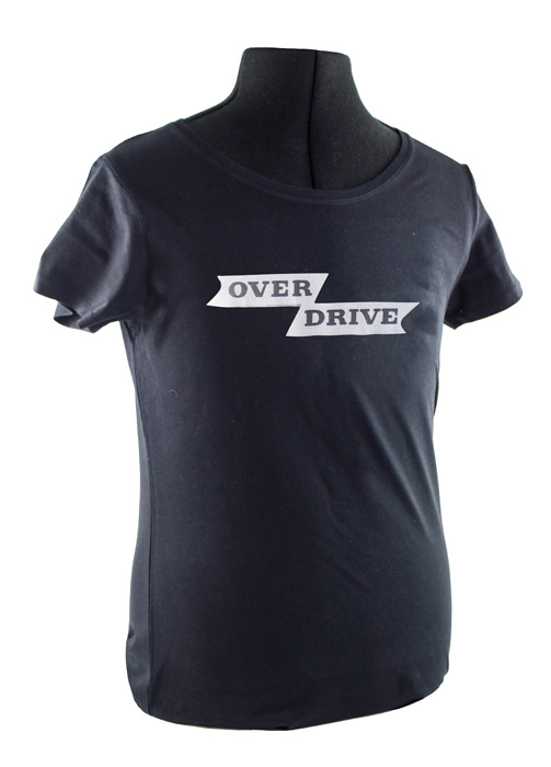 T-shirt Frau schwarz overdrive emblem