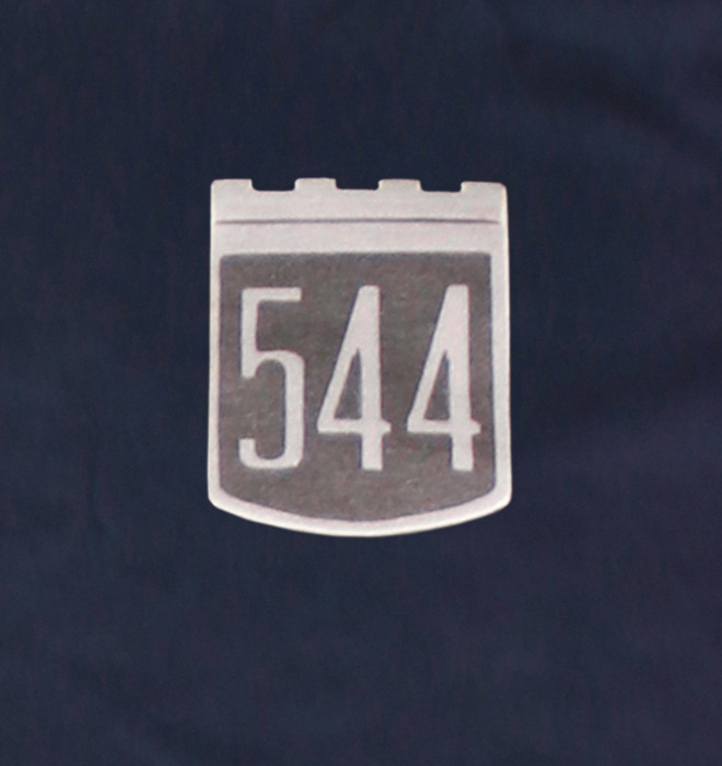 T-Shirt Frau Blau 544 Emblem