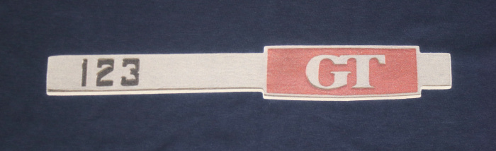 T-Shirt Frau Blau 123GT emblem