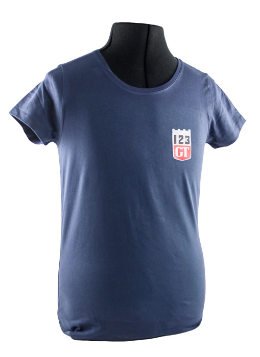 T-shirt Frau blau 123GT emblem