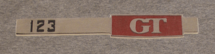 T-Shirt Frau grau 123GT emblem