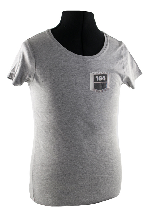 T-Shirt Frau grau 164 emblem