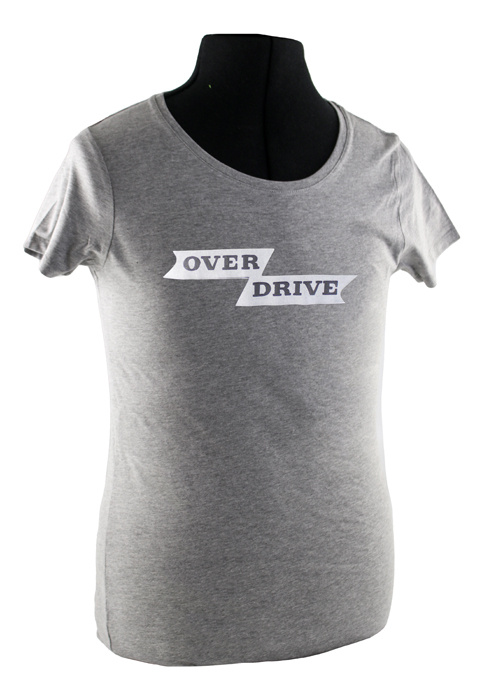 T-Shirt Frau grau overdrive emblem