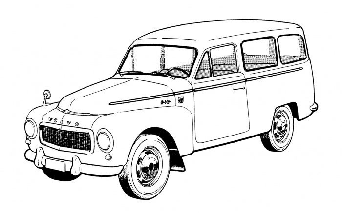 T-Shirt weiss Volvo Duett