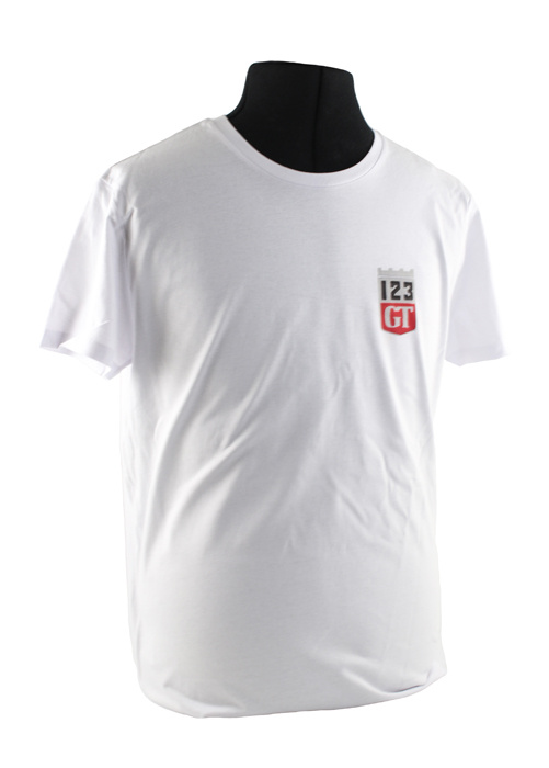T-shirt weiss 123GT emblem