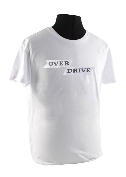 T-shirt weiss overdrive emblem
