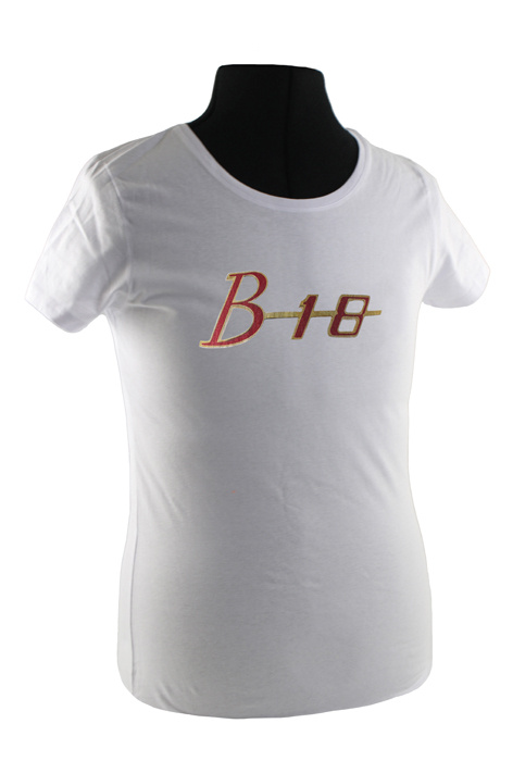 T-shirt Frau weiss B18 emblem