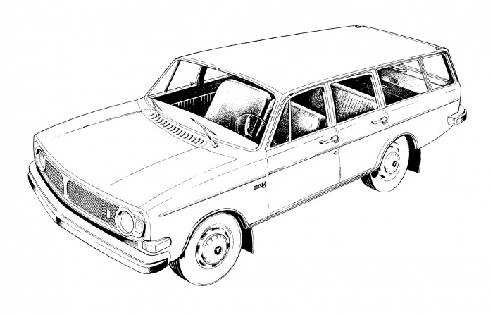 T-Shirt weiss Volvo 145